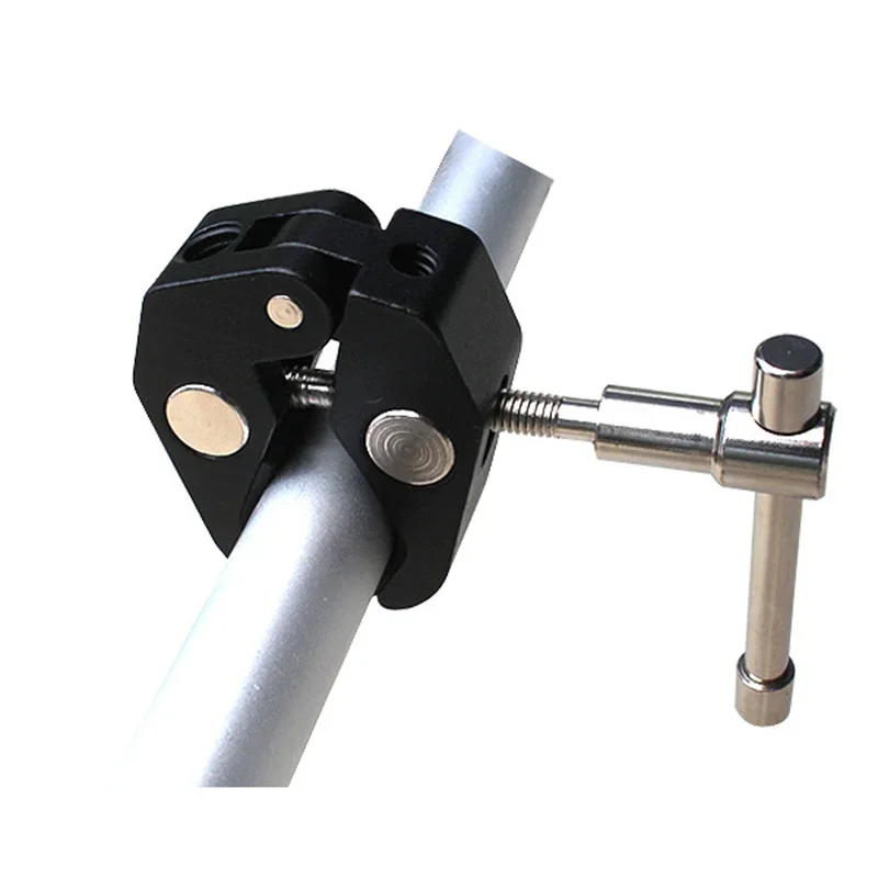 Magic Arm Clip Ballhead Clamp Double Ball Adapter Shoe Mount Adapter Tripod Monopod Clip for Monitor Led Light 1/4" Camera