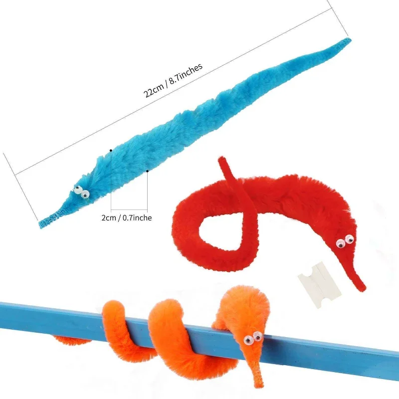 1pc Fuzzy Worm Magic Toy Wizardry Strange Children's Magic Children's Games Worm Online Children's Fun Tricks