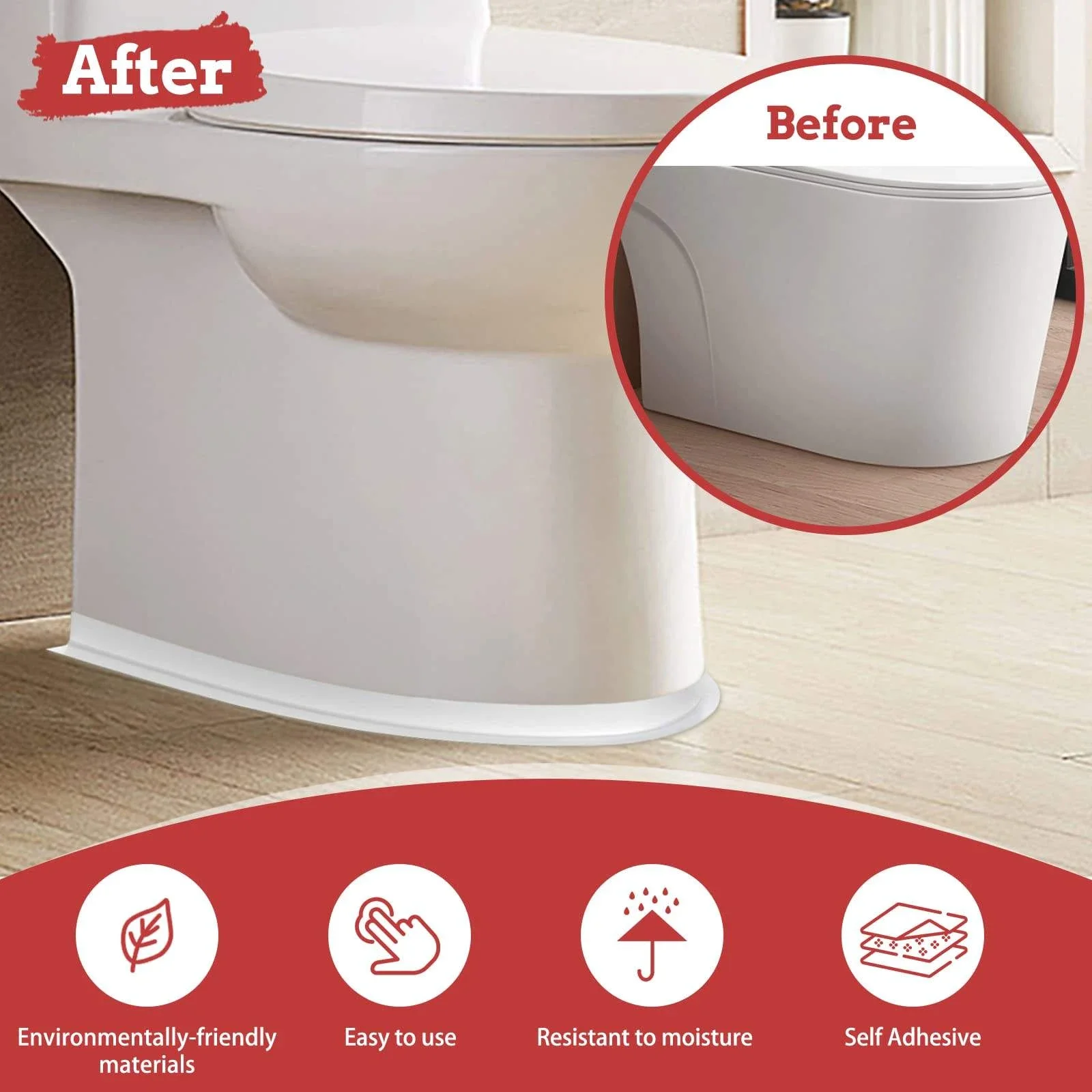 Cinta impermeable de goma de silicona autoadhesiva para baño, cinta para el baño, pegatina de pared, cinta para borde del fregadero, manguera de alambre, cinta de reparación fuerte