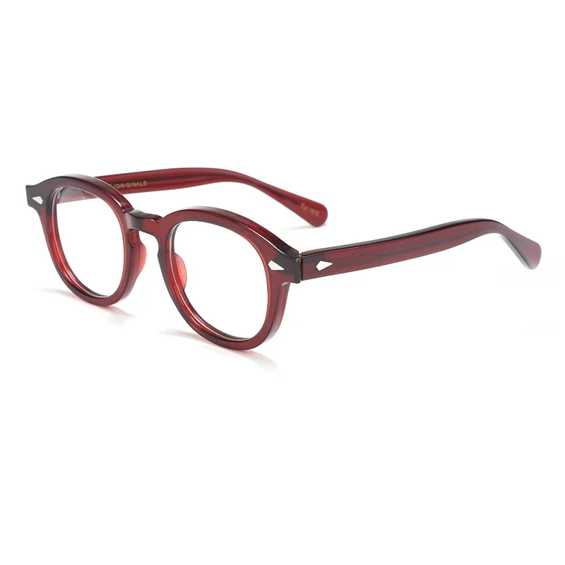 Men's Spectacle Frame Johnny Depp Style Glasses Transparent Lens Brand designer Computer Male Round Vintage Eyeglasses