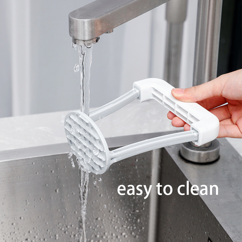 Espremedor de batata manual com alça antiderrapante, Ricer de batata durável, Espremedor de legumes e frutas, Gadgets de cozinha