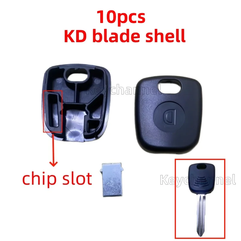 10 шт. KD Key Blade Shell Автомобильный чехол для ключей Запасной чехол для ключа KD Xhorse Blade Head Chip Place Shell для гольфа Renault Fiat