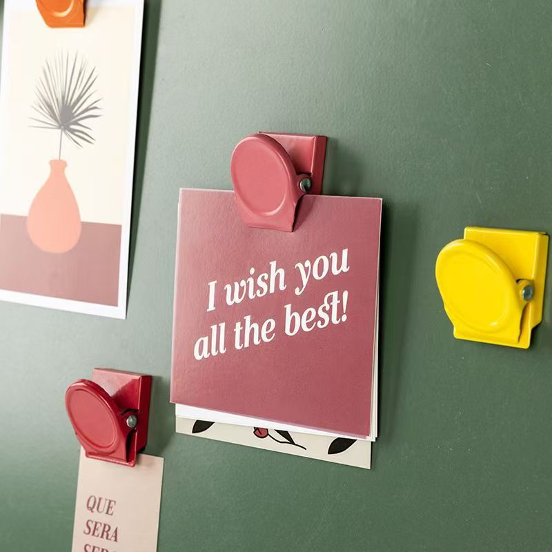 5-Piece Magnetic Office & Fridge Clips Multi-Color Multi-Functional File Organizers Suitable for Home, Kitchen, and Office Use