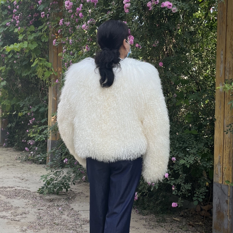 BEIZIRU Dames echt bontjas Winter Herfst Mode Mongolië Schapenjas Warme stijlvolle bovenkleding voor dames