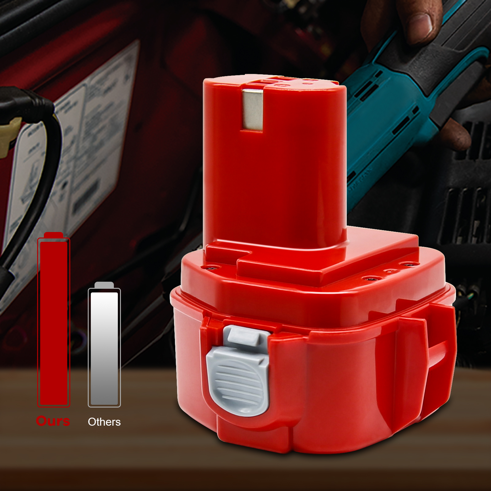 Аккумулятор 12 В, 4000 мАч для Ni-Mh аккумулятора Makita PA12 для Makita 1200 1220 1201 1222 1233SA/B1235 192681 -5 Аккумуляторы для электроинструментов