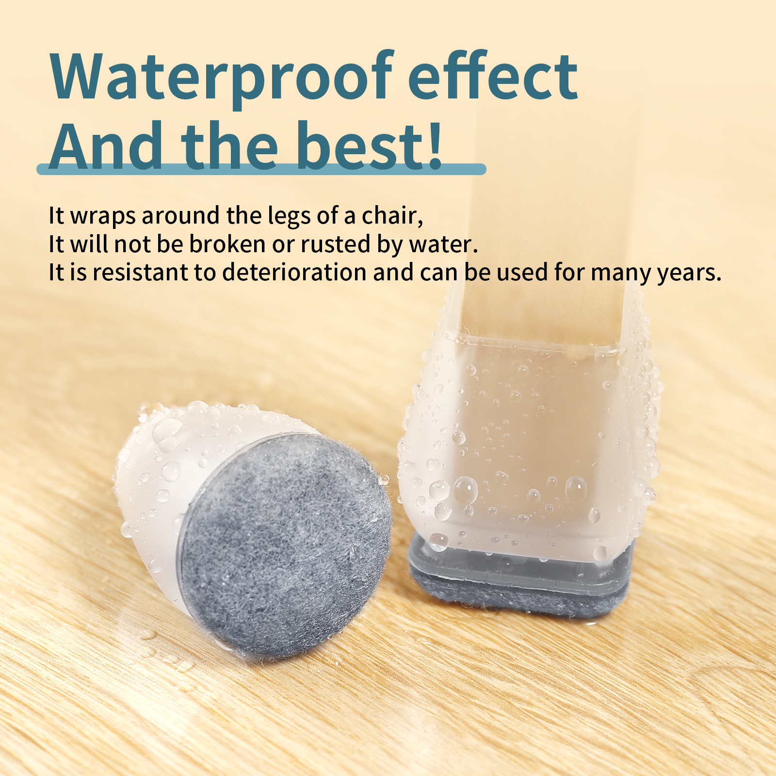 16 個のシリコン椅子脚床プロテクターノンスリップフェルト家具足キャップミュートグレー椅子脚カバー床傷つきにくい