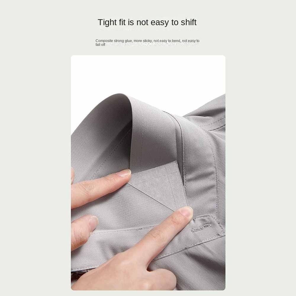 10 pçs camisa descartável colarinho suporte moldar adesivo colarinho permanece colar shaper almofadas fixas camisa gola ferramenta anti-rolo