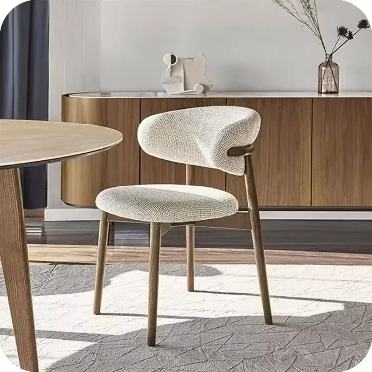 Italian Modern Dinner Chair Solid Wooden Cross Back Chair For Living Room Kitchen And Restaurant