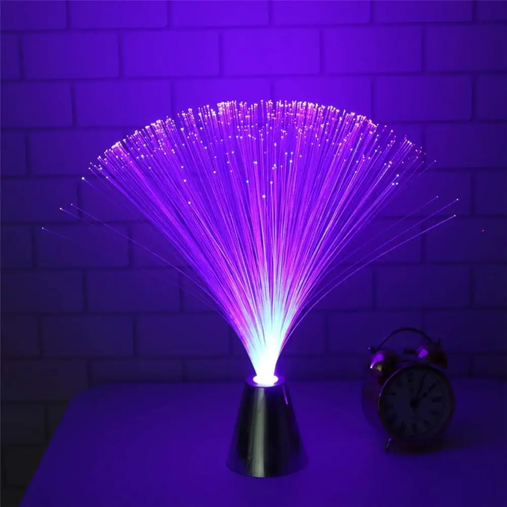 โคมไฟ LED ใยแก้วนำแสงหลากสีสำหรับตกแต่งภายในไฟประดับดาวในวันหยุดโคมไฟแต่งงานไฟ LED สำหรับตกแต่งตอนกลางคืน