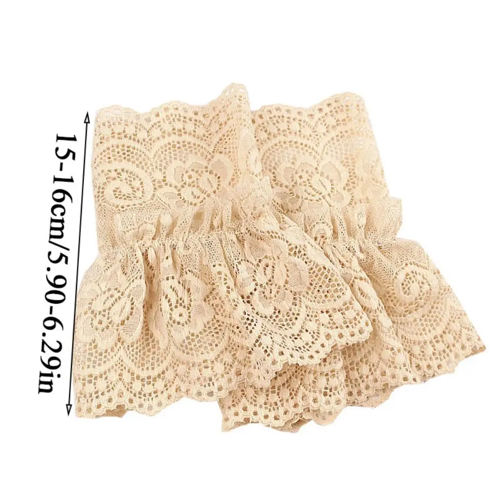 1 Paar Mode abnehmbare gefälschte Ärmel Frühling Herbst wilde Pullover dekorative Ärmel Spitze Rüschen Ellbogen Ärmel Manschette Universal