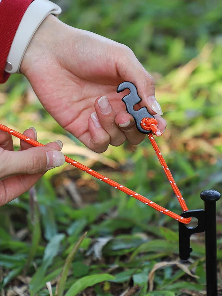 10 pcs/1 pcs Verstelbare Camping Tent Koord Touw Gesp S Type Spanners Fastener Kit Outdoor Camping tenten Beveiligen Accessoires