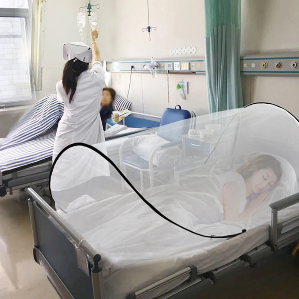 New Outdoor Travel Mosquito Net,Foldable Lightweight Small Mosquito Nets,Single Bed Camping Mosquitoes Tent for University Dorm