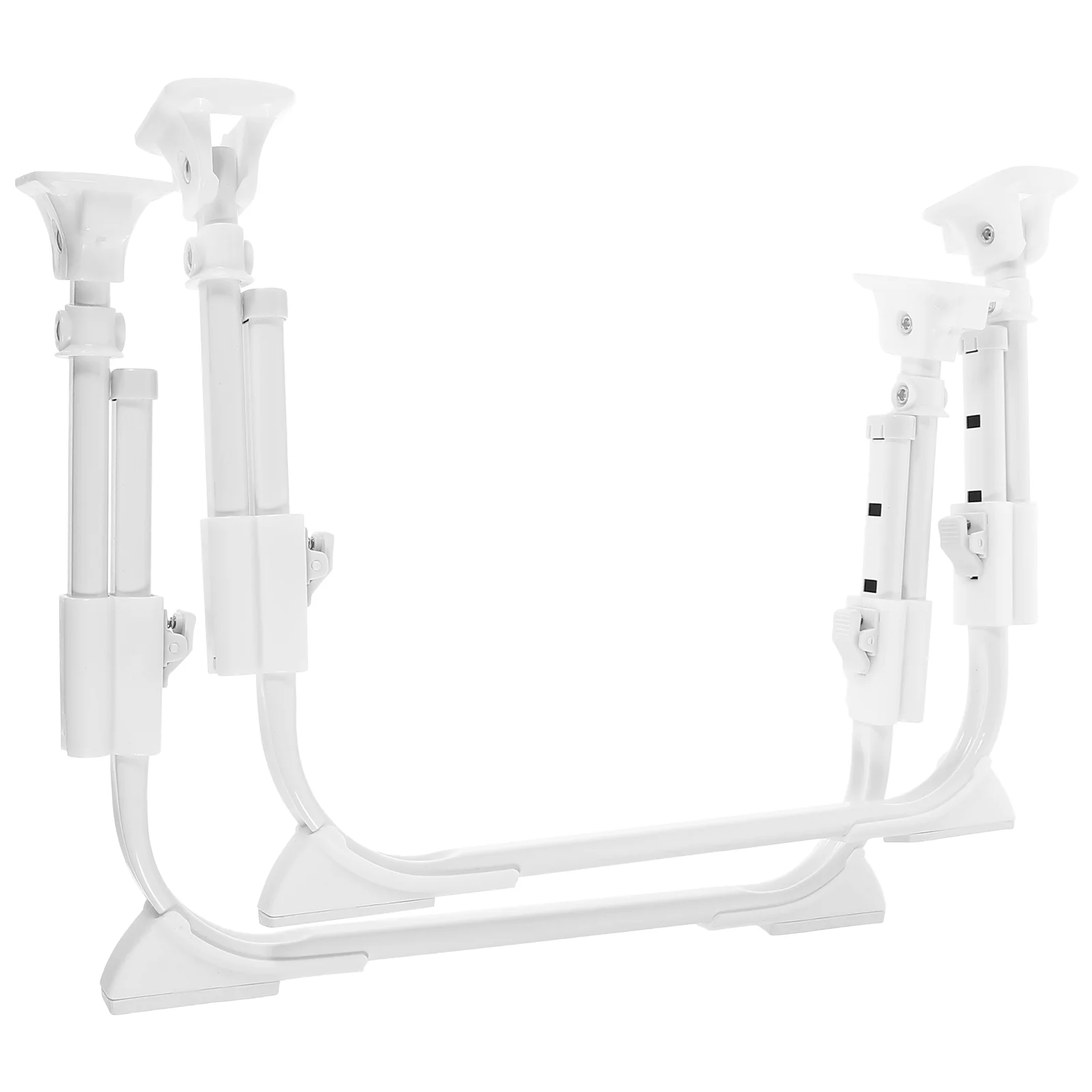 Adjustable Height U Shaped Desk Legs Replacement Bed Table Legs Self Locking Folding Furniture Parts Sturdy Metal Supports