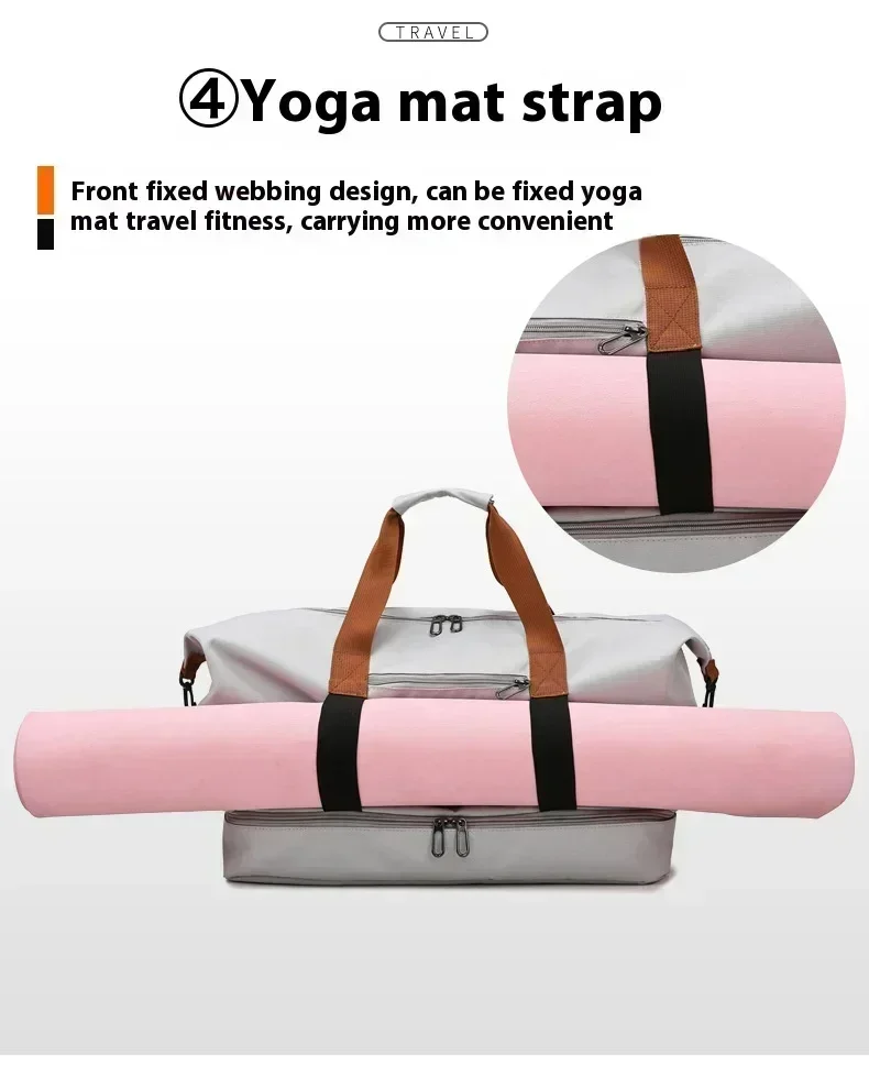 Bolsa de gimnasio de viaje de gran capacidad, equipaje de corta distancia, bolsas de Fitness portátiles, bolsos de hombro tipo bandolera, deportes para hombres, impermeable B