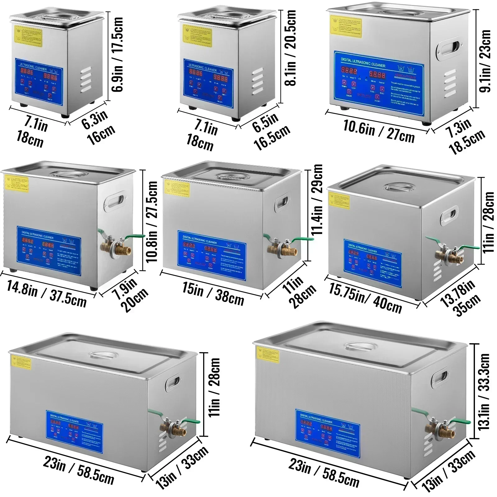3L 6L 10L 2L Ultrasone Reiniger Ultrasone Wasmachine Ultrasone Verwarmde Wasbad Thuis Commerciële Ultrasone Reiniger