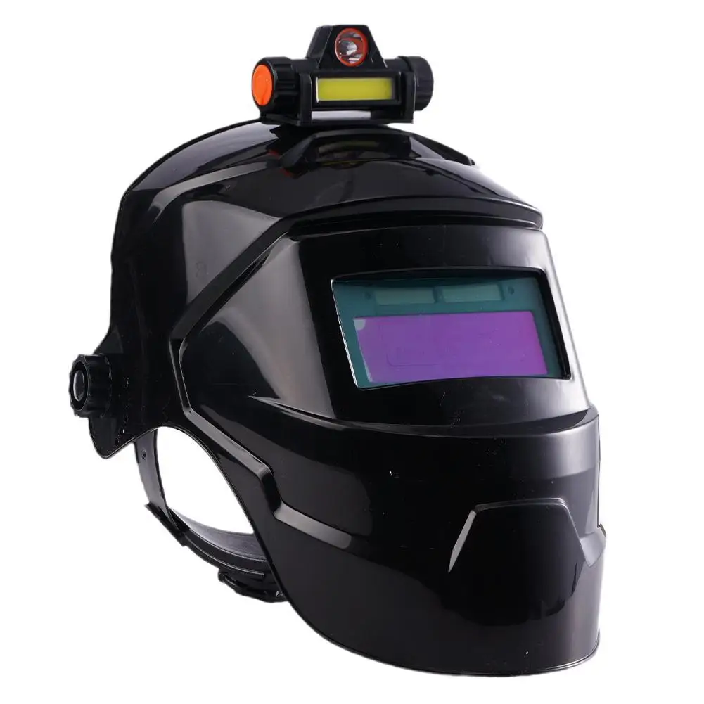 Welding Helmet Welder Mask With Rechargeable Headlight Automatic Dimming Electric Protective Mask For Arc Weld Grind Cut Process