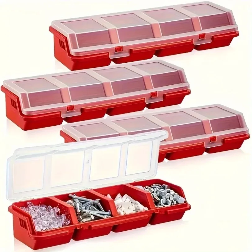 1Pc/2 Stuks Multi-Compartment Organizer Box Voor Schroeven & Kleine Onderdelen - Duurzame Plastic Hardware En Sieraden Opbergdoos