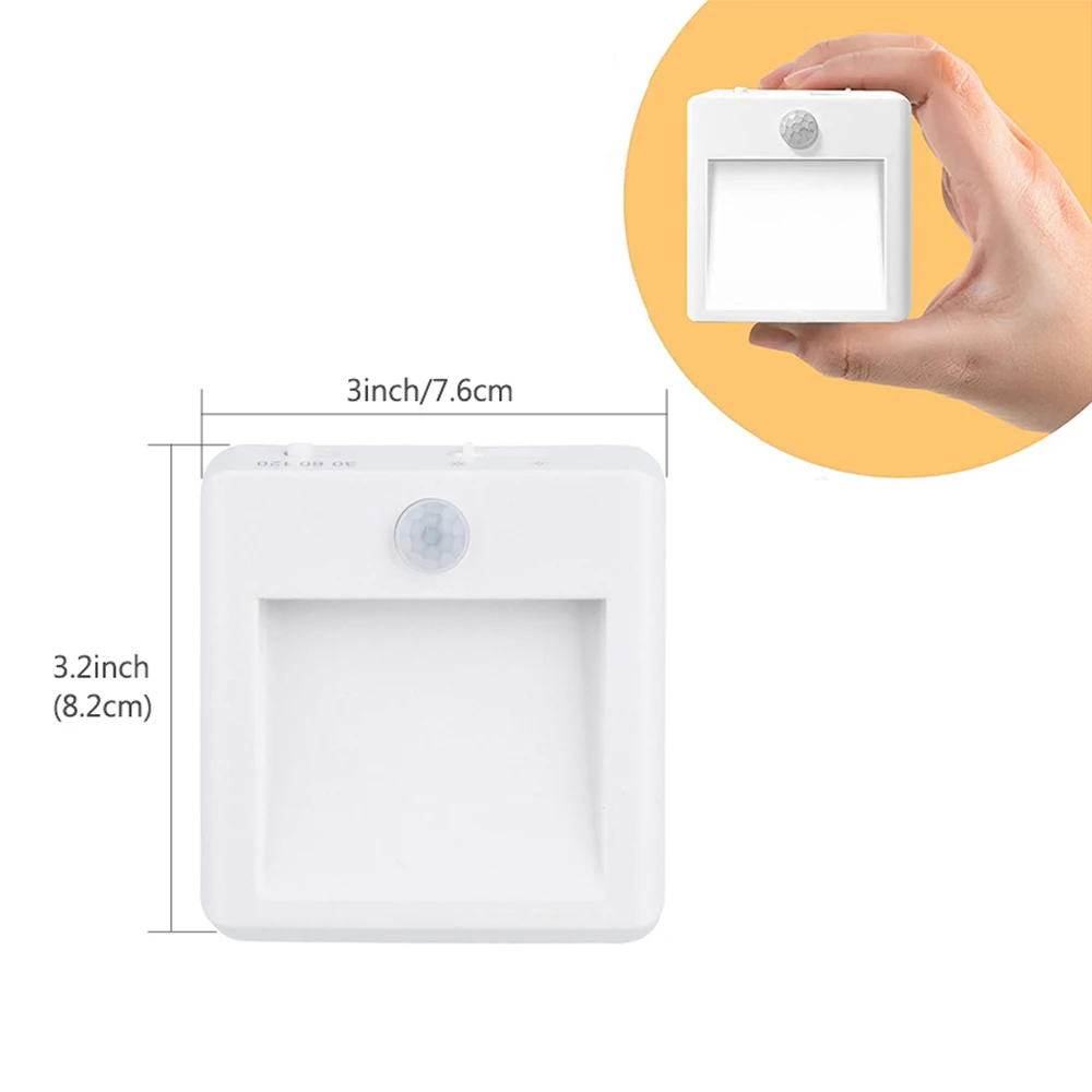 Luces LED nocturnas con Sensor de movimiento para dormitorio de niños, Sensor automático de atardecer al amanecer, decoración de lámpara inalámbrica regulable para armario, UE, EE. UU., Reino Unido