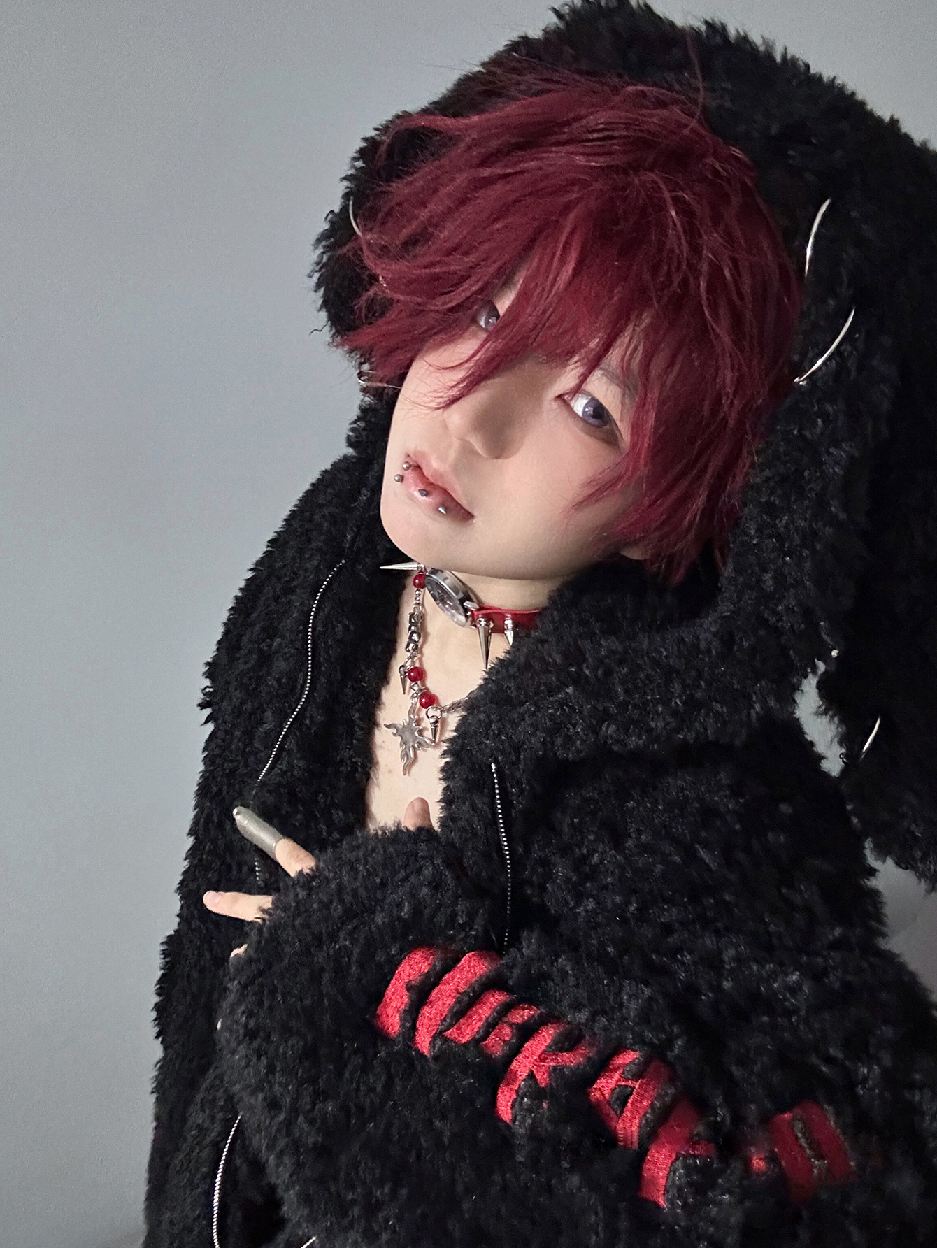 男性または女性のための合成かつら,コスプレスタイル,自然な滑らかな髪,耐熱性,12インチ