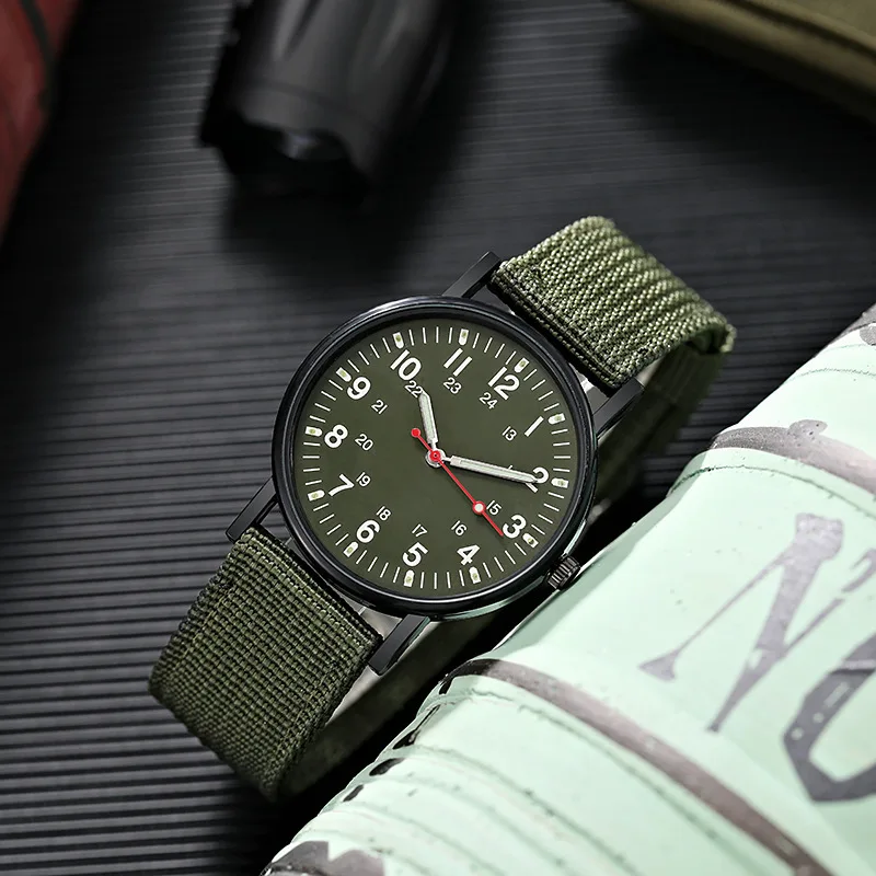 Moda masculina relógios de náilon luxo militar do exército relógio de quartzo calendário data relógio de pulso reloj hombre