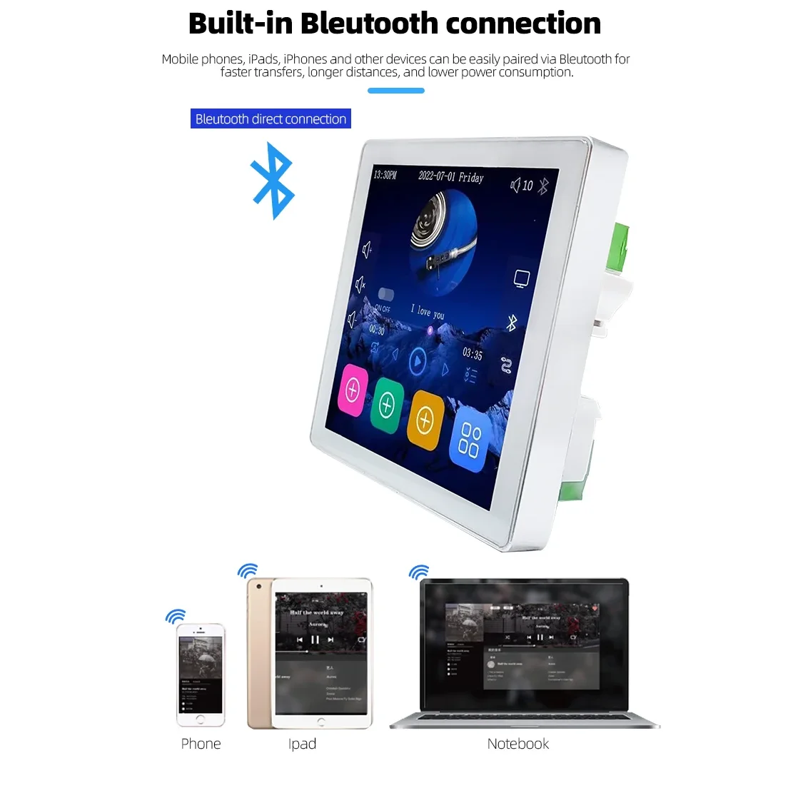 Customized Smart Home Background Music Host 8 Ohms Ceiling BT Mount Speaker system