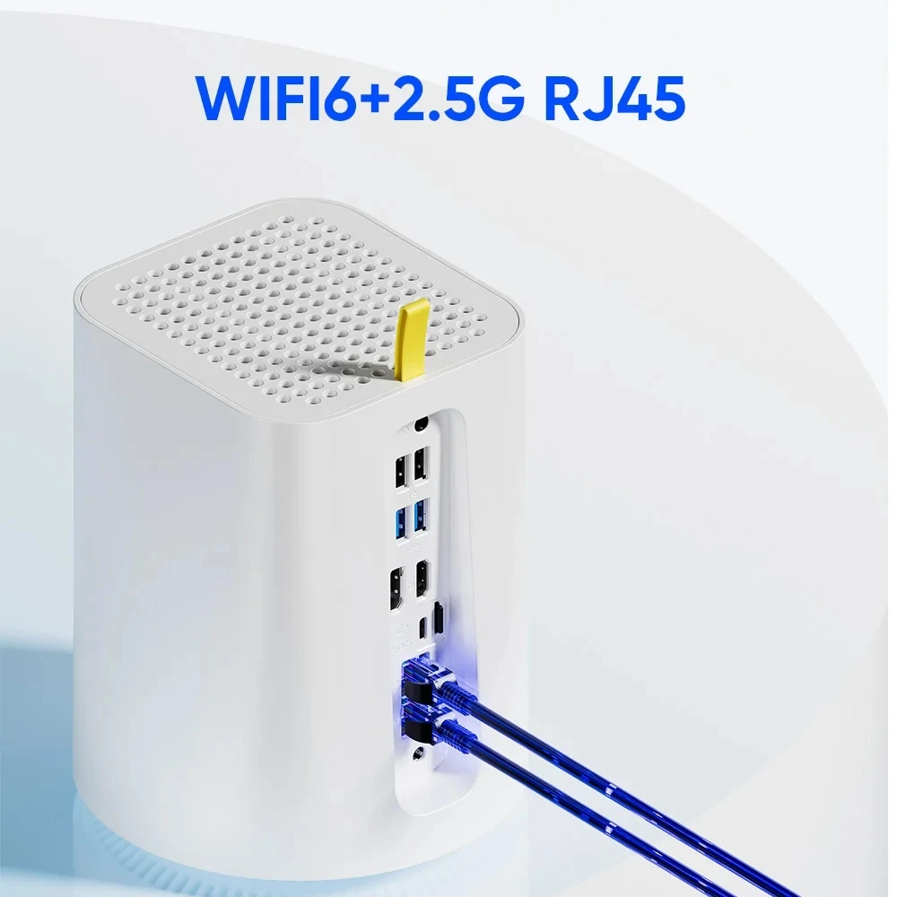 Topton 2-bay nas r1 pro und ryzen 7 5825u Intel n100 Mini-PC 2x i226-v 2,5g Firewall-Router Netzwerksp eicher server Private Cloud