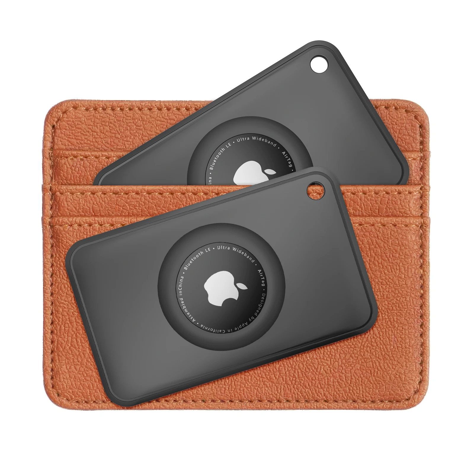For Apple Airtag Wallet Case Thin Card Size Protective Case for Air tag Holder Purse GPS Tracker Airtag Cover Locator Holders