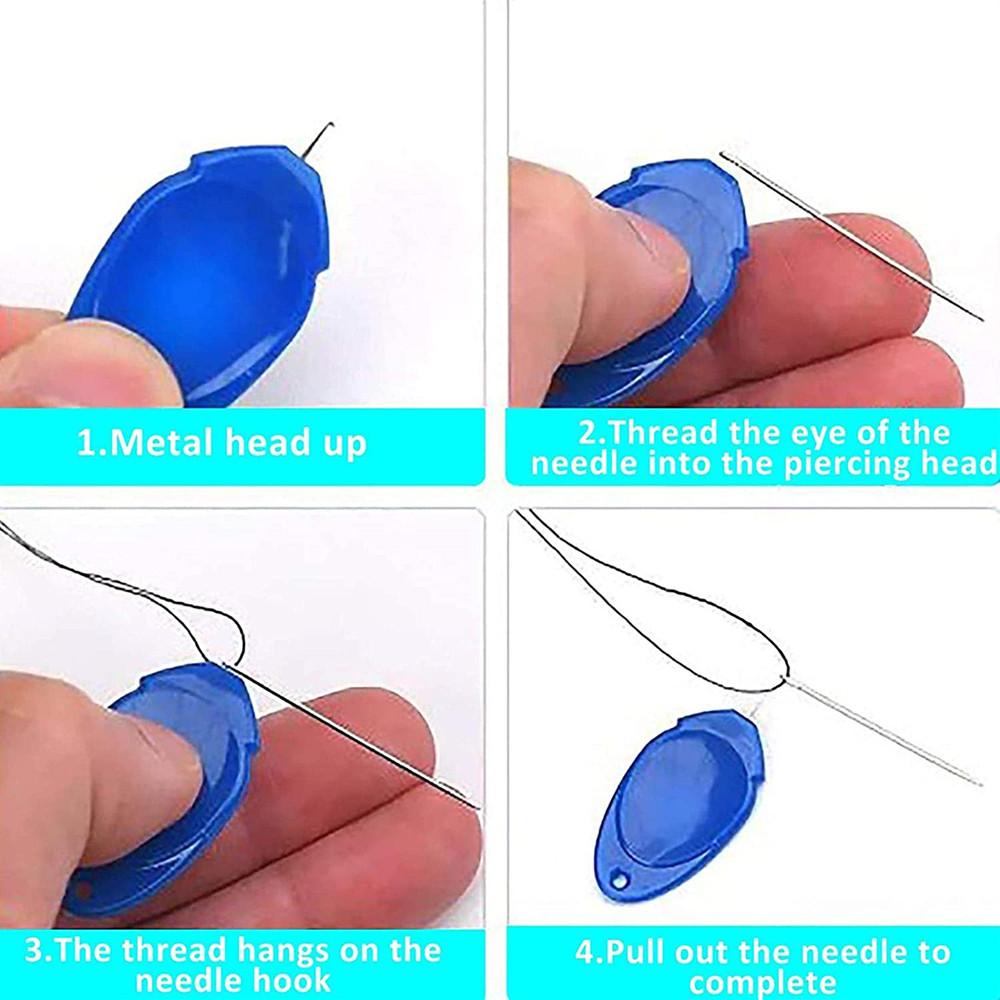 10 Teile/satz Stich Inserter Werkzeug Nadel Einfädler DIY Einfache Hand Threading Nähen Werkzeuge Kreuz Stich