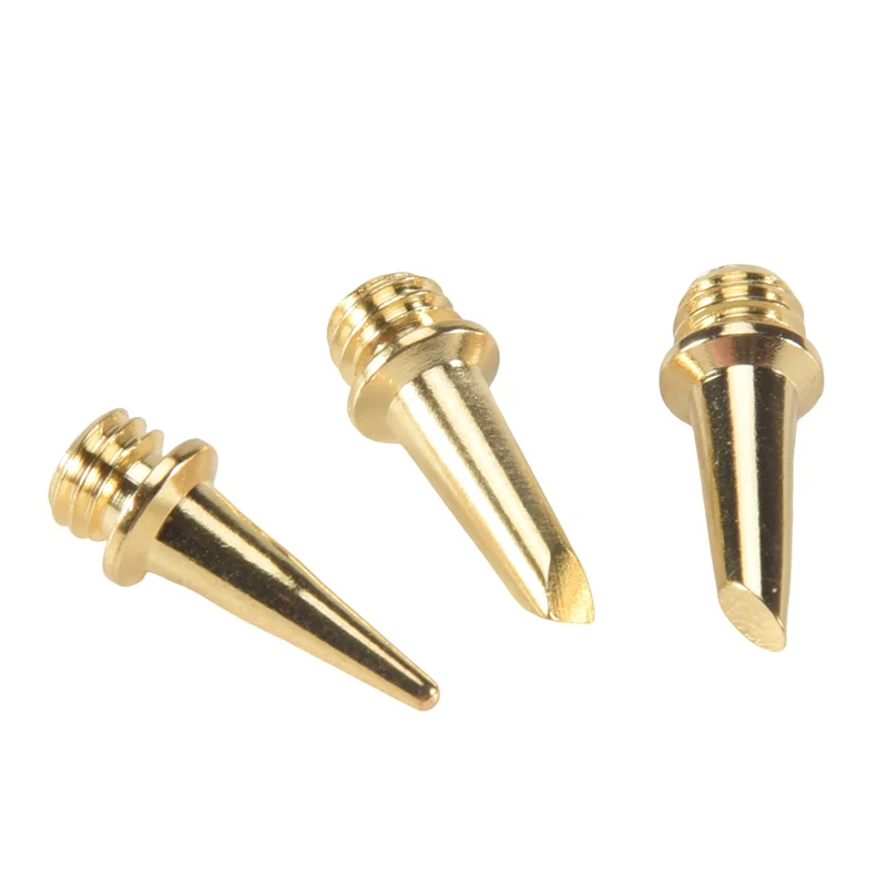 Y51A-6Pcs Replacement Copper Tips Nozzle Kit For Hs-1115K / Mt-100 Aerated Flame Butane Gas Soldering Iron Cordless Welding Tool
