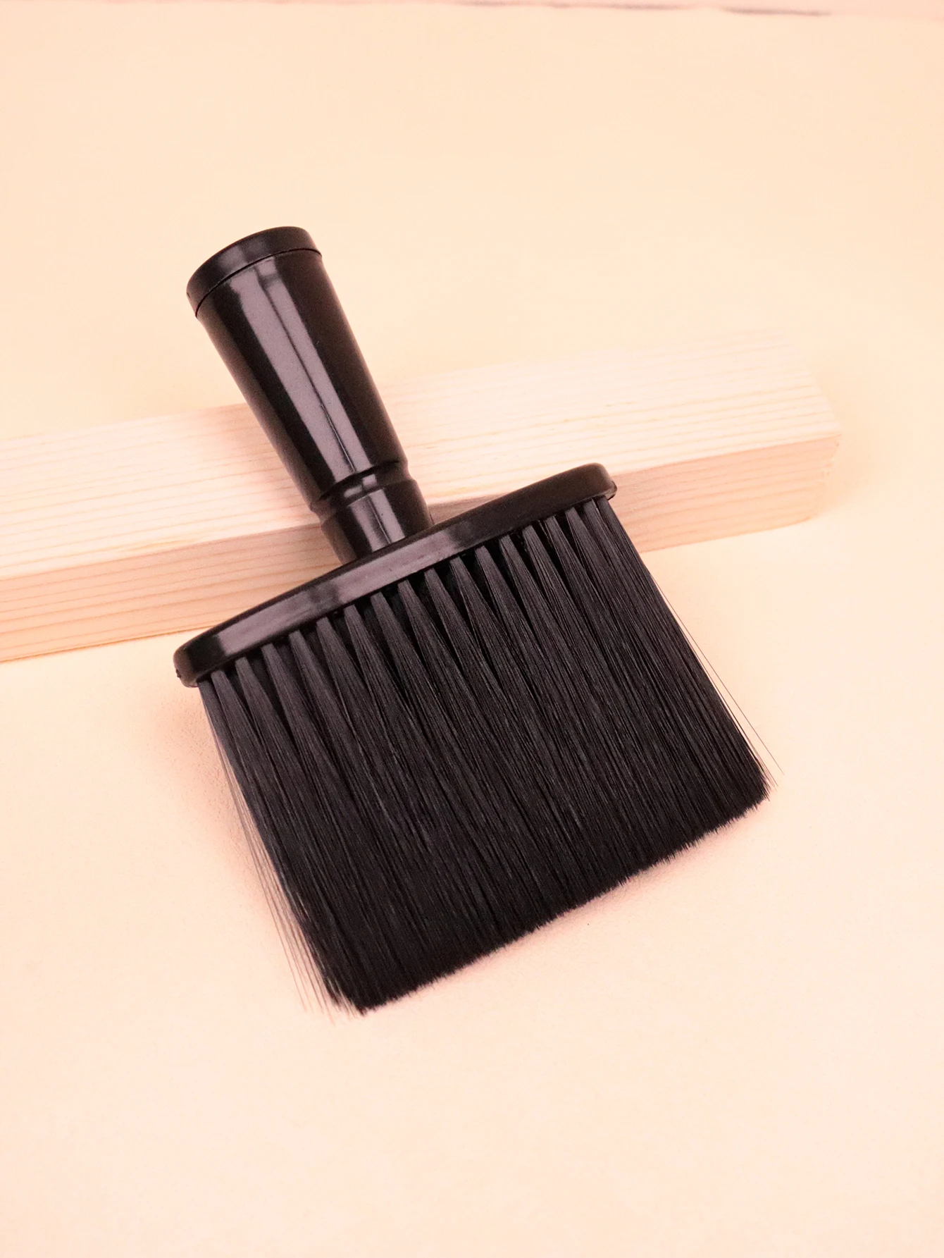 1 spazzola per capelli spazzola per capelli per il collo spazzola per il viso nera morbida per la pulizia adatta per parrucchieri e uso domestico, speciale per parrucche di capelli veri