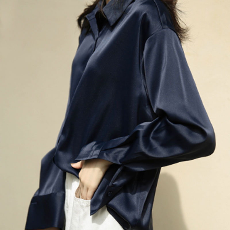 Camisa con botones a la moda de otoño, blusa Vintage de primavera para mujer, camisas informales holgadas de manga larga para mujer, Tops de diseño