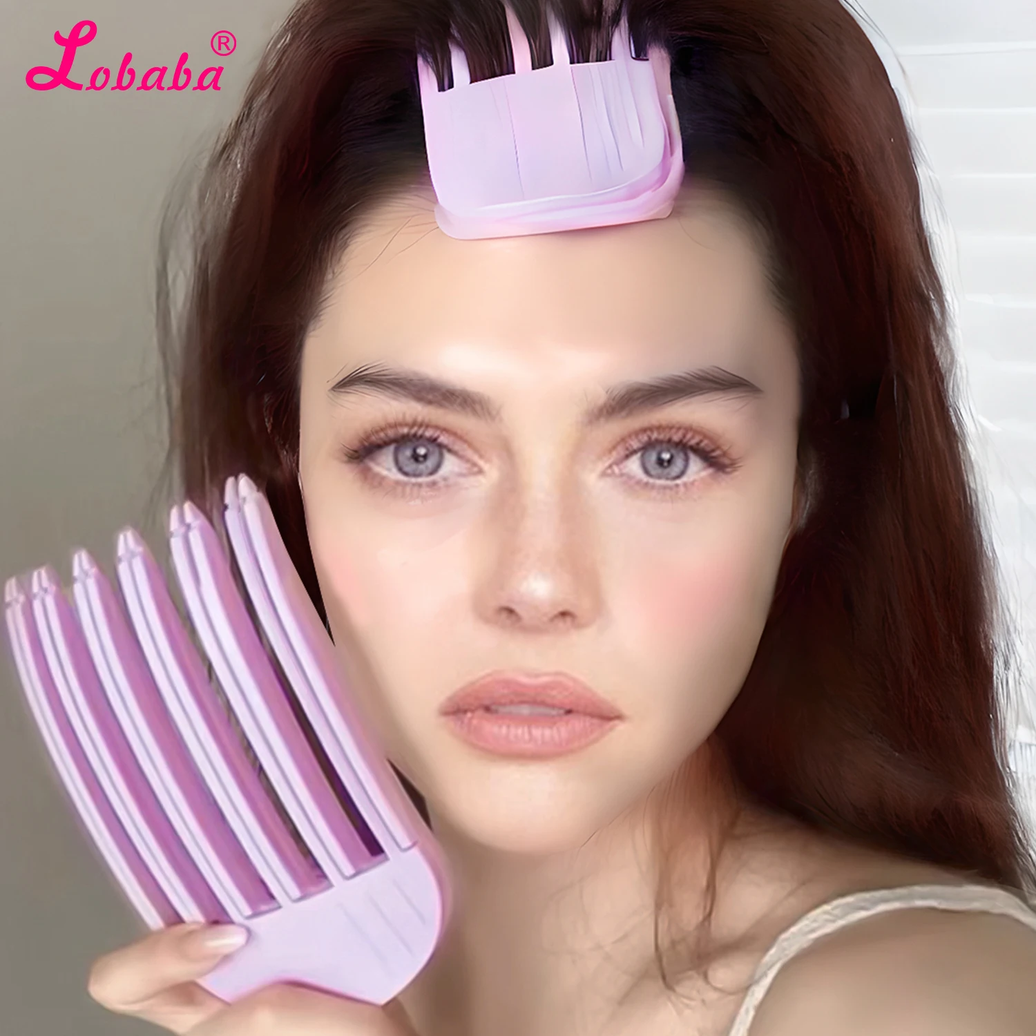 2 pçs fofo hairpin curling franja clipes raízes de cabelo volumizing grampos de cabelo conjunto feminino curling clipe fixo moda volume rolo de cabelo