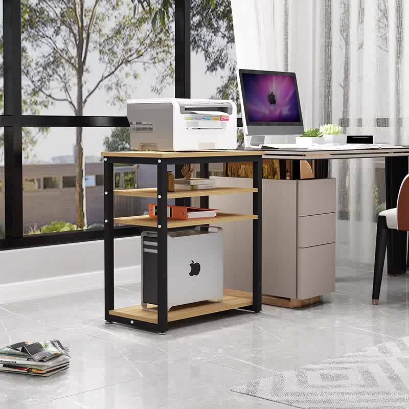 Стойка для хранения настольного компьютера высотой 75 см, стойка для хранения для офисного принтера, многоуровневый стеллаж для хранения компьютера