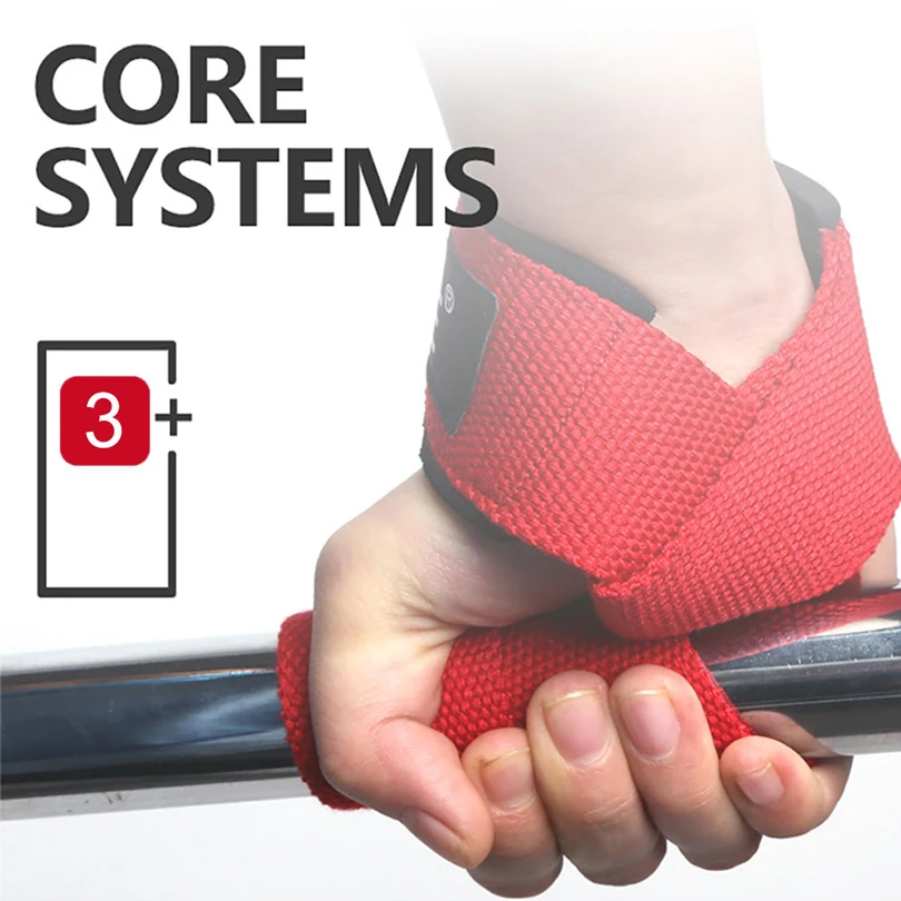 สายรัดยกน้ําหนัก Dropshipping 1 คู่ยกข้อมือ Anti-SLIP ซิลิโคน Strength Training STRAP Hand Grips สายรัดข้อมือ