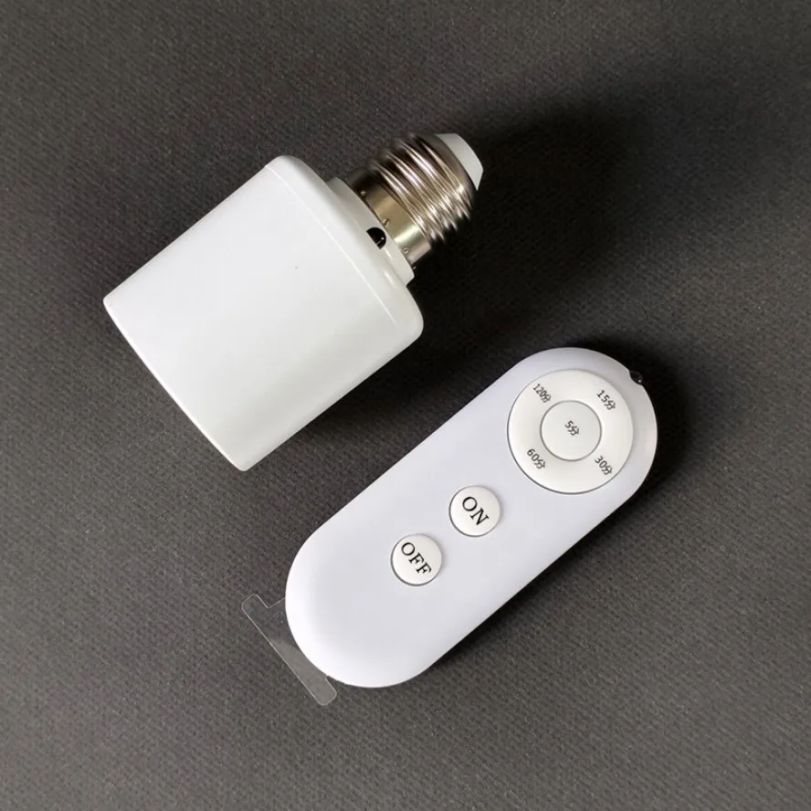 E27 Control remoto inalámbrico interruptor temporizador inteligente 85V-265V portalámparas interruptor de luz múltiple habitación de bebé dormitorio hogar