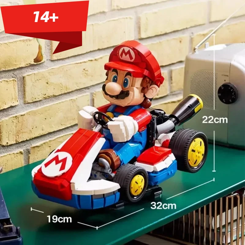 2025 Nuovo 72037 Standard Kart Classico Gioco Auto Da Corsa Modello Building Blocks Città Auto Assemblaggio Mattoni Giocattolo per I Bambini Regali Per Adulti