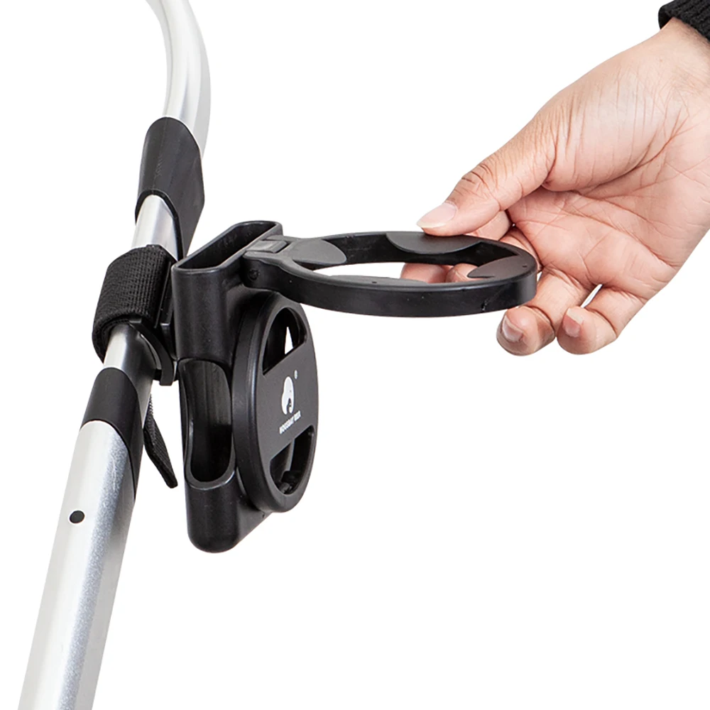 ที่วางแก้วแบบพับได้สําหรับที่วางโทรศัพท์รถเข็นเด็ก Universal Pram อุปกรณ์เสริมสําหรับรถเข็นเด็กทารกชั้นวางขวดนมเหมาะสําหรับการเดินทางภายนอก
