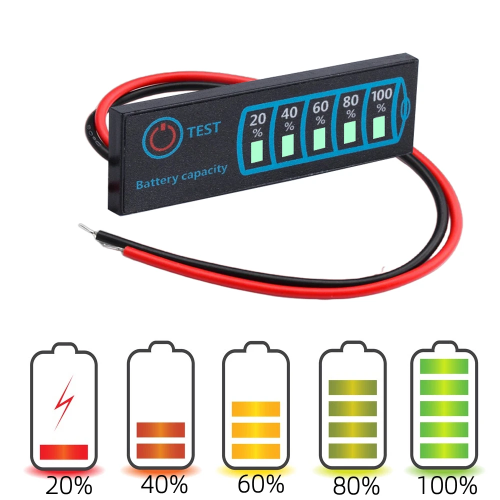 1S-8S 18650 Li-ion Lipo Lithium 5-30V Axit Chì Chỉ Báo Mức Pin Máy Màn Hình LCD đồng Hồ Hiển Thị Mô Đun Công Suất Đo Điện Áp