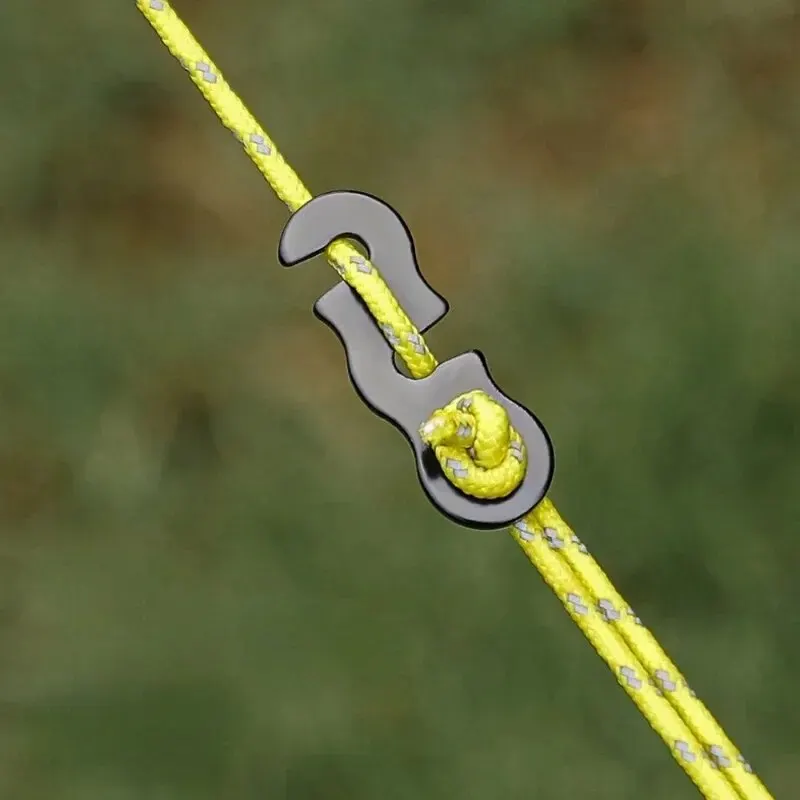 10 pezzi regolabile tenda da campeggio cavo corda fibbia tipo S tenditori kit di fissaggio tende da campeggio all'aperto accessori di fissaggio