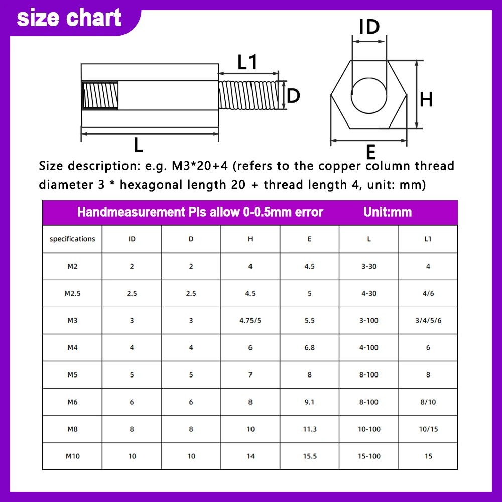 Soporte PCB de separación de acero inoxidable 304, tablero hexagonal macho y hembra, espaciado de tornillo, columna, pilares, perno espaciadores M2 M2.5 M3 M4M5M6M8M10