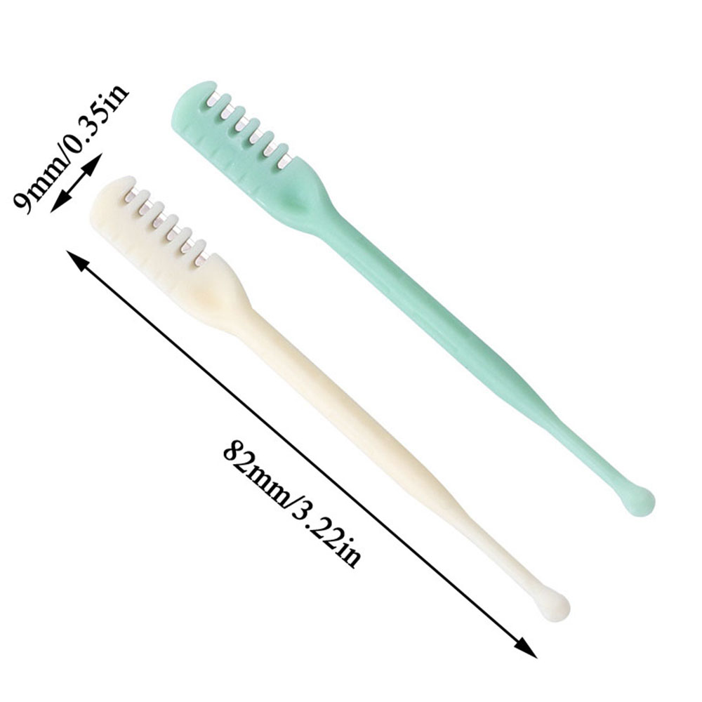 6 uds cuchillo de nariz de doble punta recortador de pelo de nariz Manual cuchara de oreja portátil raspador de pelo afeitado de pelo de nariz recortador Neus para hombres