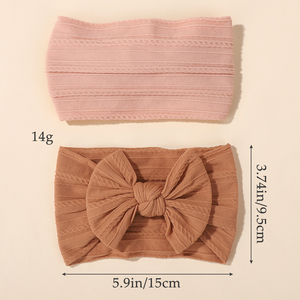 5 stks/set Baby Leuke Hoofdband Zachte Elastische Strik Pasgeboren Peuter Prinses Meisjes Haarband Strikken Accessoires Voor 0-2Years