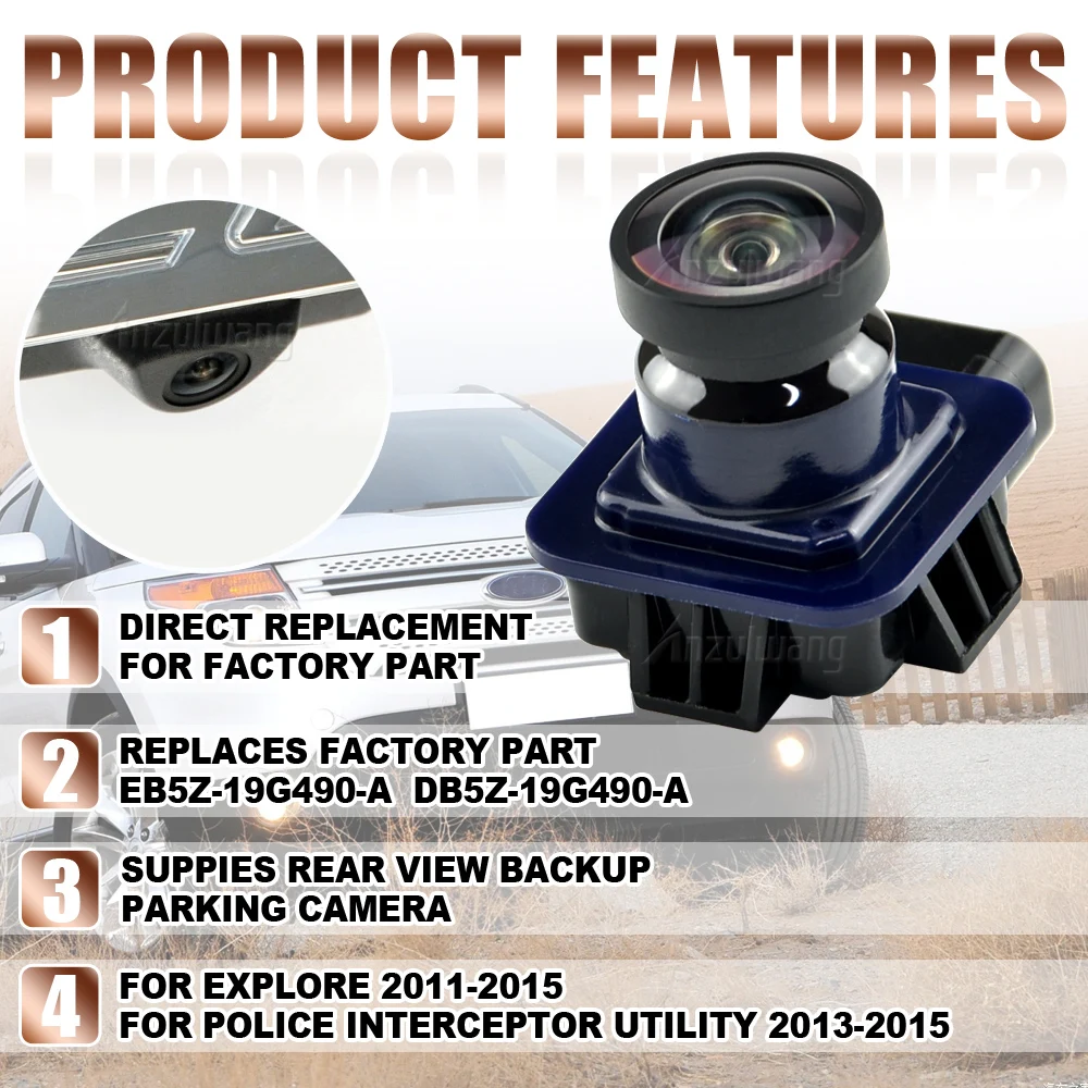 EB5Z-19G490-A EB5Z19G490A Rear View BackUp Parking Camera for Ford Explore 2011 2012 2013 2014 2015