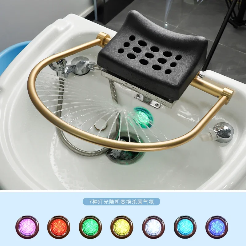 Silla de champú, cabezal de Spa, equipo de pedicura, sillas, Lavacabezas, repuestos, cómodo cabezal, muebles comerciales Wasbak