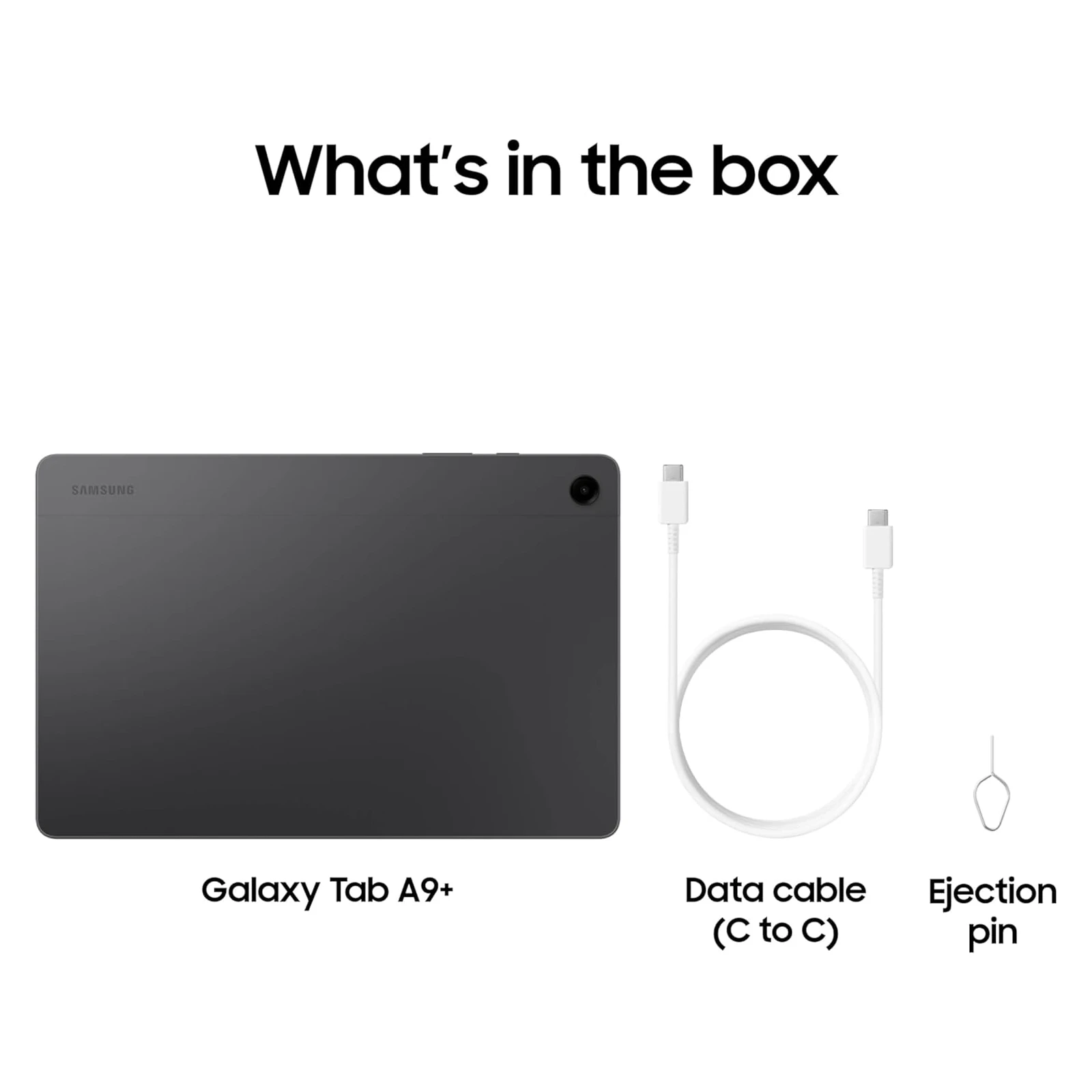 【Brand+】Samsung Galaxy Tab A9+ WIFI Tablet 4GB 64GB 2.2GHz Octa-core 11” TFT 90 Hz LCD Display 8MP Rear Camera 7040 mAh Battery