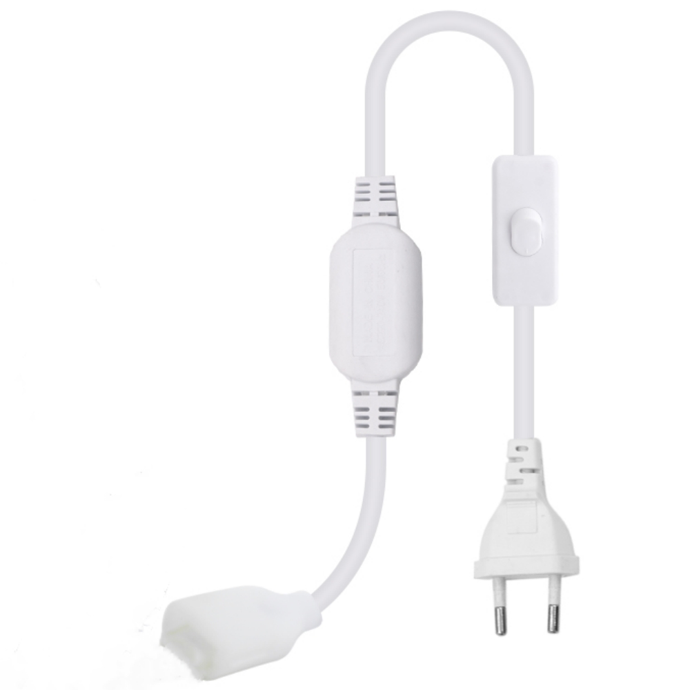 220 V dimmbarer Netzstecker für 288 LEDs/m 360 LEDs/M COB-Neonstreifen mit EIN-AUS-Schalter