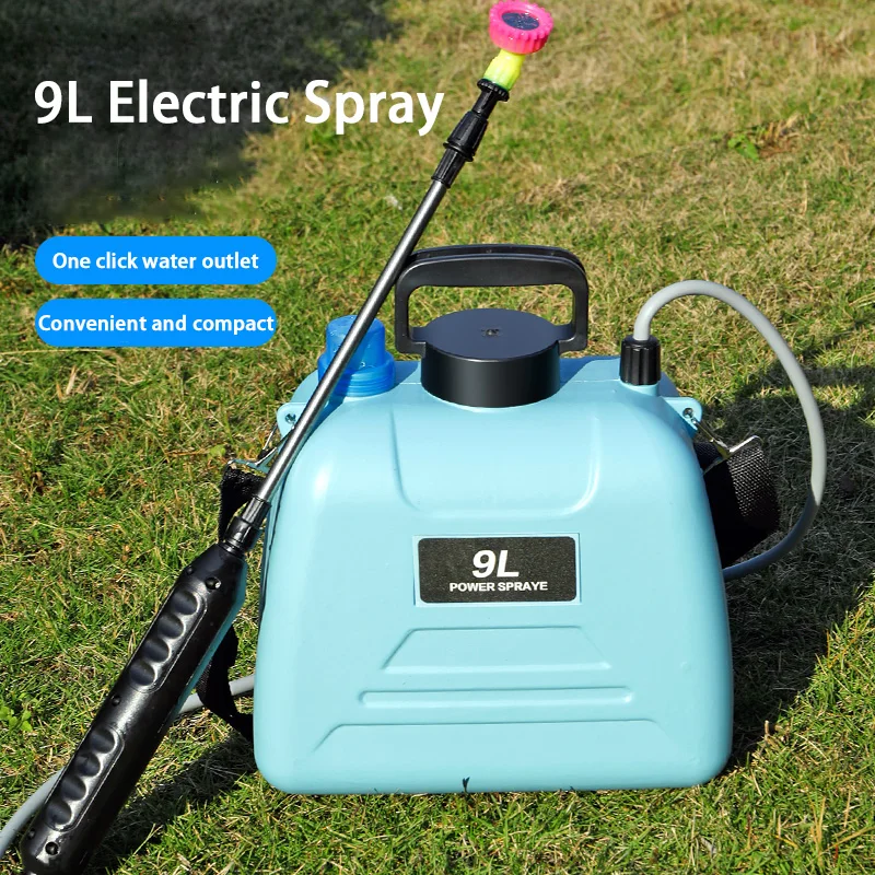 Pulverizador eléctrico, pulverizador agrícola portátil para el hogar, pulverizador de pesticidas de alta presión, máquina de niebla de flores para riego de jardín