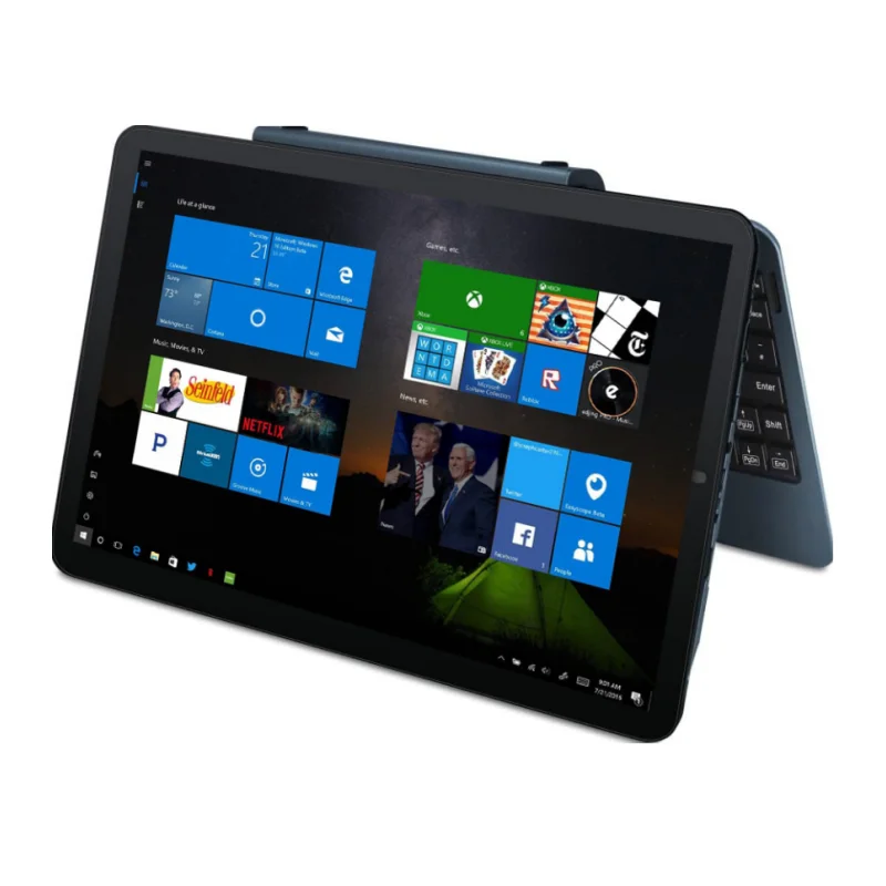 10.1 POLEGADAS 4GB RAM 32GB ROM Tablet PC 2 em 1 com teclado 64 bits WINDOWS 10 Home S12 x5-Z8300 Quad Core WIFI