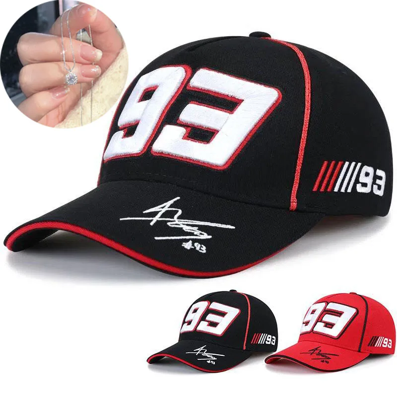 Embroidered number "93" sports baseball cap - for racing events
