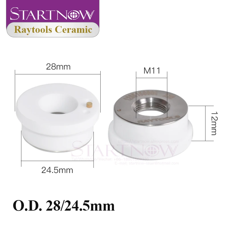 Startnow Raytools Ban Đầu Laser Gốm D32mm Laser Đầu Vòi Phun Giá Đỡ Cho Tăng Thêm Sức Mạnh Cho Sợi Cắt Bộ Phận Dự Phòng